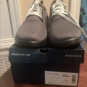Cole Haan Black/Gray Sneakers Knit Upper